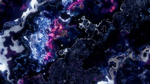 Unique Design Abstract Digital Fluid Pixel Animation Stock Footage 104683894