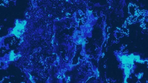 Unique Design Abstract Digital Fluid Pixel Animation Stock Footage 105614611