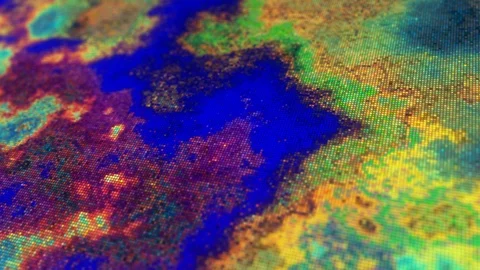 Unique Design Abstract Digital Fluid Pixel Animation Stock Footage 111631831