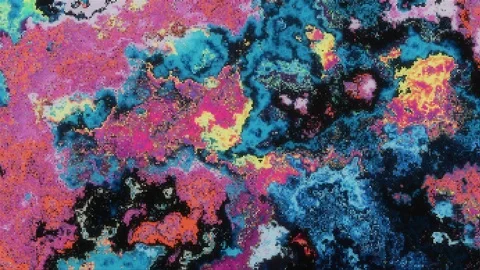 Unique Design Abstract Digital Fluid Pixel Animation Stock Footage 111697653