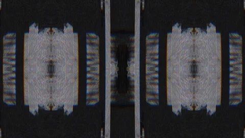 Unique Design Abstract Symmetry and Reflection Digital Pixel Noise Glitch Backgr Stock Footage 118009890