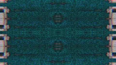 Unique Design Abstract Symmetry and Reflection Digital Pixel Noise Glitch Backgr Stock Footage 118009895