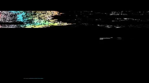 Unique Design Digital Pixel Noise Glitch Error Video Damage, Black Screen - Use Stock Footage 114241392