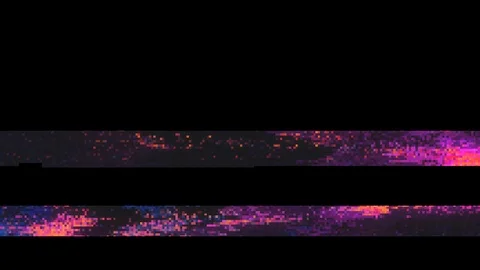 Unique Design Digital Pixel Noise Glitch Error Video Damage, Black Screen - Use Stock-Footage 114241729