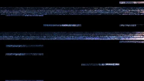 Unique Design Digital Pixel Noise Glitch Error Video Damage, Black Screen - Use Stock-Footage 114246997