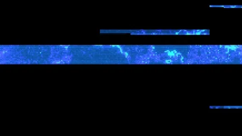 Unique Design Digital Pixel Noise Glitch Error Video Damage, Black Screen - Use Stock Footage 114990198