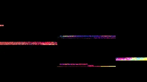 Unique Design Digital Pixel Noise Glitch Error Video Damage, Black Screen - Use Stock-Footage 115546772