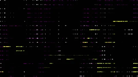 Unique Design Digital Pixel Noise Glitch Error Video Damage, Black Screen Video stock 170847742