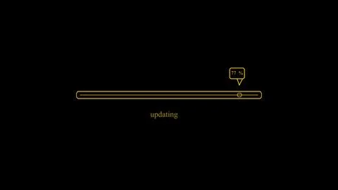 Unique design digital technology waiting loading bar on black color illustr.. 스톡 일러스트