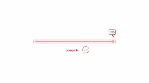 Unique design digital technology waiting loading bar on white color illustr.. Illustrazione stock