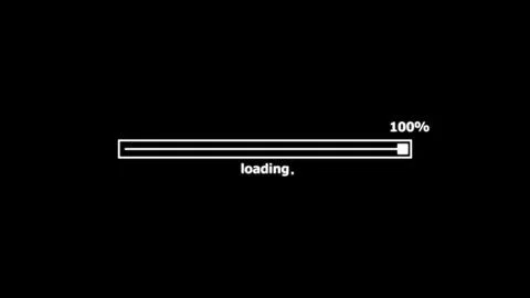 Unique design digital technology waiting loading bar on black background. 스톡 일러스트
