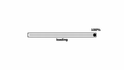 Unique design digital technology waiting loading bar on white background. 스톡 일러스트