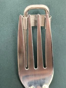 Unique design of a fork showcasing an innovative style and craftsmanship Stock Photos
