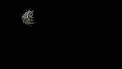 Unique design formed by minimal graphic elements against a black Stock Footage 161385789