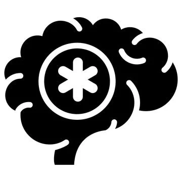 A unique design of human brain, editable vector icon Stock Illustration
