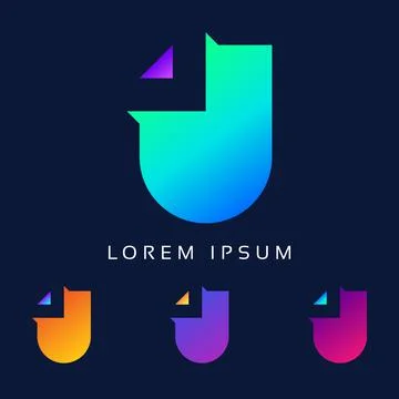The Unique Design of the Letter J Logo Template. Creative Modern Logotype Stock Illustration