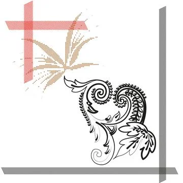 A unique design of patterns with a swirl abstract Stock Illustration