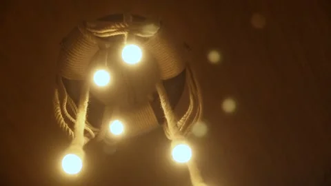 Unique Designed Lighting Illumination Decorations Hanging on the Ceiling 库存影片 239693898