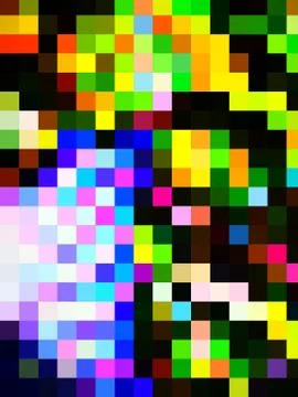 A unique designing pattern of colorful tiles or squares and rectangles Stock Illustration