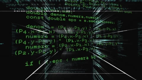 Unique digital loop video of computer programming scripts Stock Footage 316217968