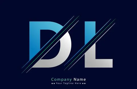 Unique DL letter logo Icon vector template. Stock Illustration