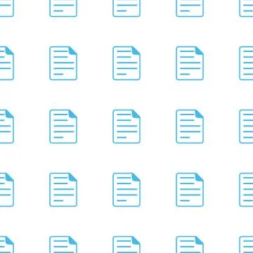 Unique Document seamless pattern Stock Illustration