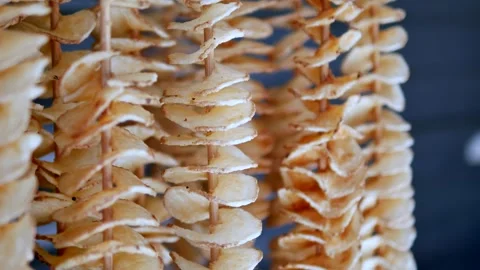 Unique drying process of fruit in local market Stock Footage 315843666