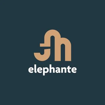 Unique Elephant Logo Stock Illustration