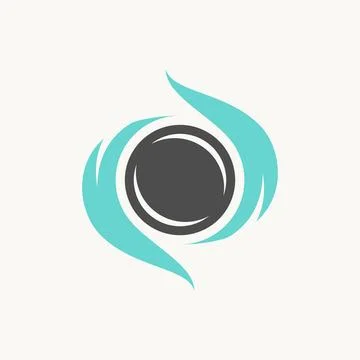 Unique energy loop wind or fire effect wave power dynamic soul yoga burst Illustrazione stock