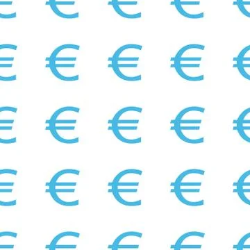 Unique Euro seamless pattern Illustrazione stock