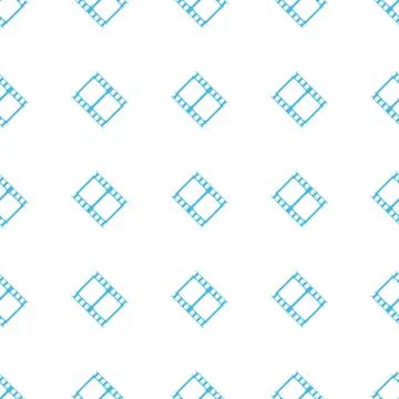 Unique Film seamless pattern Illustrazione stock