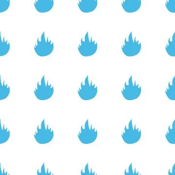 Unique Fire seamless pattern Illustrazione stock