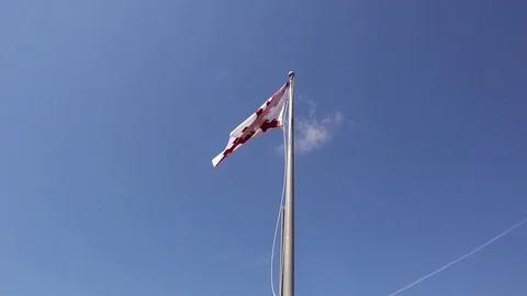 Unique flag downtown Augusta Ga, Riverwa... | Stock Video | Pond5