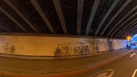 Unique Footage of Urban Drive Through Streets of Capital London City Stock Footage 329453733