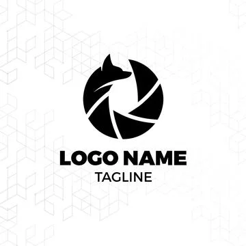 Unique fox logo design Illustrazione stock