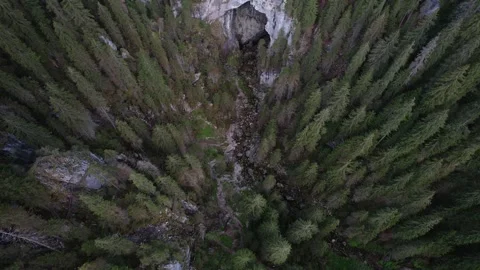 Unique geological complex in the mountains of Romania Stock Footage 328412128