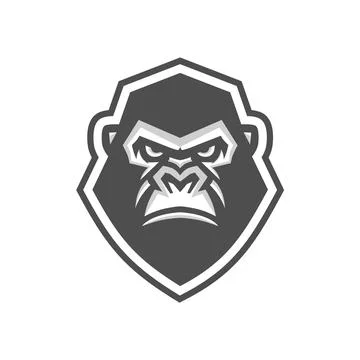 Unique Gorilla Logo Stock Illustration