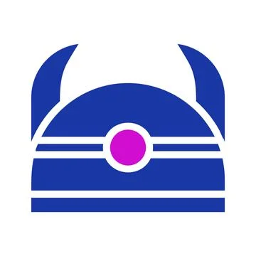 Unique Graphic Icon of Fantasy Wizard Hat Design Stock Illustration