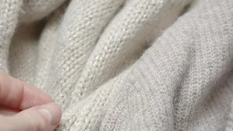 Unique, handcrafted knitted textures with visible craftsmanship and artistry. Stock Photos