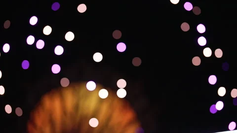 Unique Hypnotic Creative Bokeh Lights Garden Rhapsody - Singapore Vídeo Stock 242608883