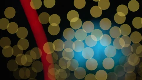 Unique Hypnotic Creative Bokeh Lights - Garden Rhapsody - Singapore Vídeo Stock 242618936