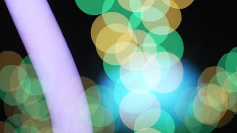 Unique Hypnotic mult colored Patterns Creative Bokeh Lights Vídeo Stock 242618302