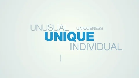 Unique individual unusual original creative special idea different inspiration 動画素材 95680966