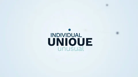 Unique individual unusual original creative special idea different inspiration 動画素材 105731146