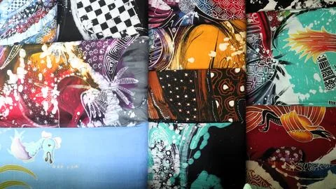 Unique Indonesian batik patterns offer a various color art background 스톡 사진