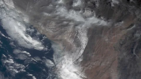 Unique ISS Footage: Cygnus Module Flyover Earth Stock Footage 329936729