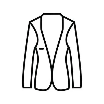 Unique Jacket Vector Line Icon Illustrazione stock