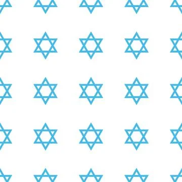 Unique Judaism seamless pattern Illustrazione stock