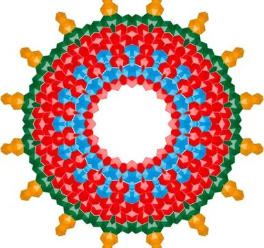 Unique kaleidoscope design Stock Illustration