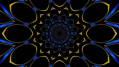 Unique Kaleidoscopic Animation. 4K Motion Graphics Background. Stock Footage 234518963